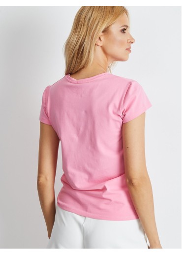 Púdrovo ružové basic tričko