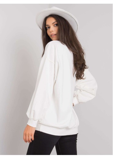 Smotanovo biele tričko s dlhým rukávom