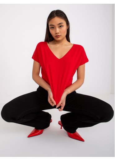 Červené basic tričko
