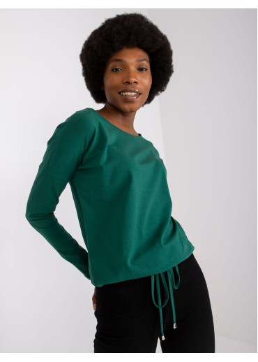 Tmavozelené tričko s dlhým rukávom