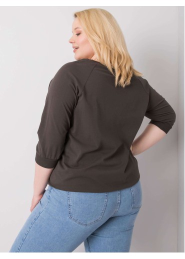 Čierne tričko s 3/4 rukávom