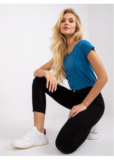 Modré basic tričko