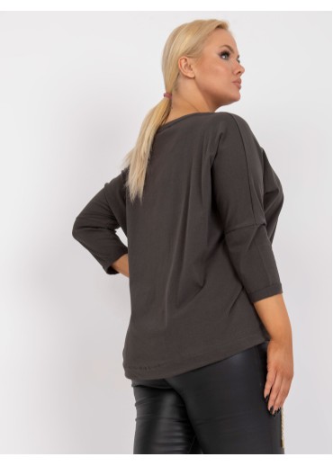 Khaki zelené tričko s potlačou