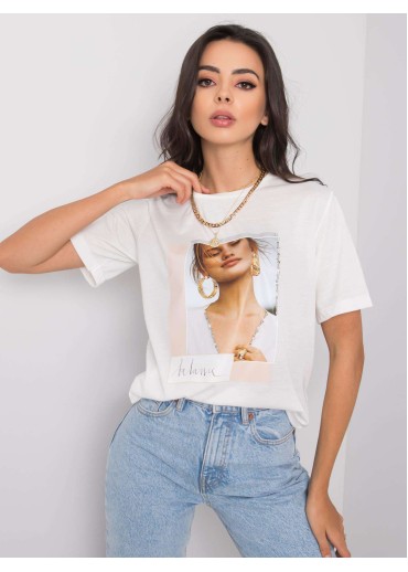 Biele bavlnené tričko