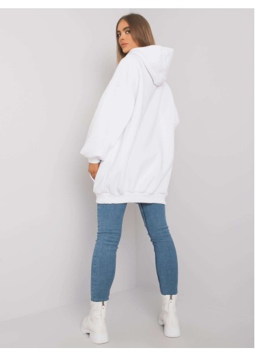 Biela oversize mikina