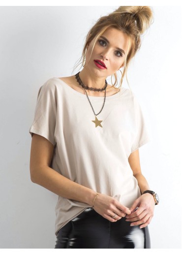 Béžovo hnedé tričko