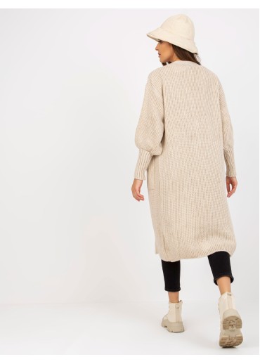 Béžovo hnedý kardigán