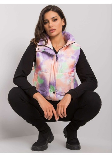 Oranžová batikovaná vesta