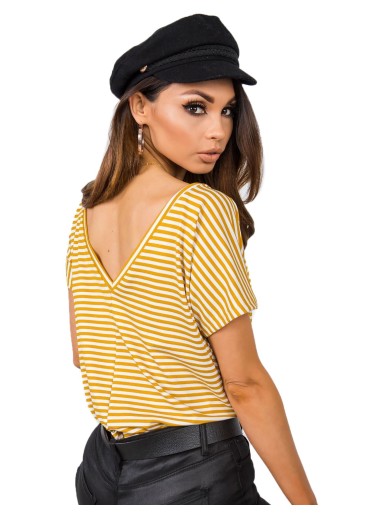 Žlté pruhované tričko