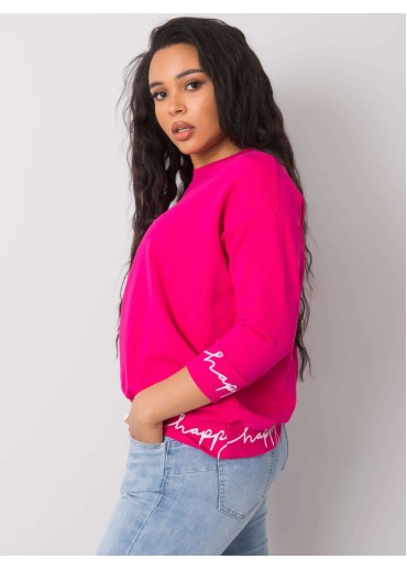 Fuchsiovo ružová mikina