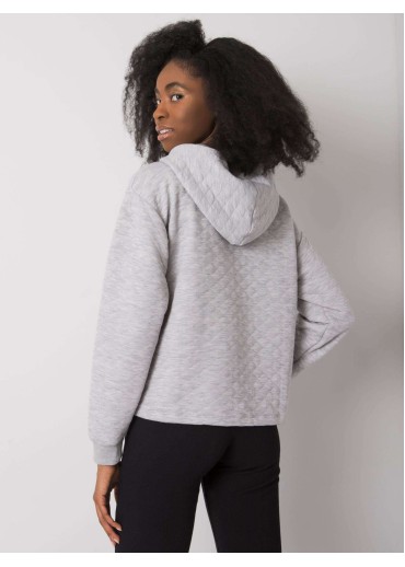 Sivá mikina s kapucňou