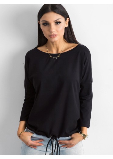 Čierne bavlnené tričko