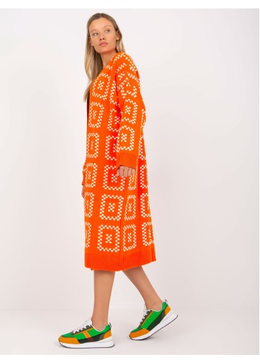 Oranžový kardigán