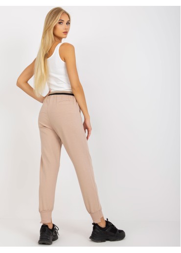 Béžovo hnedé tepláky