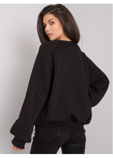 Čierna pohodlná mikina