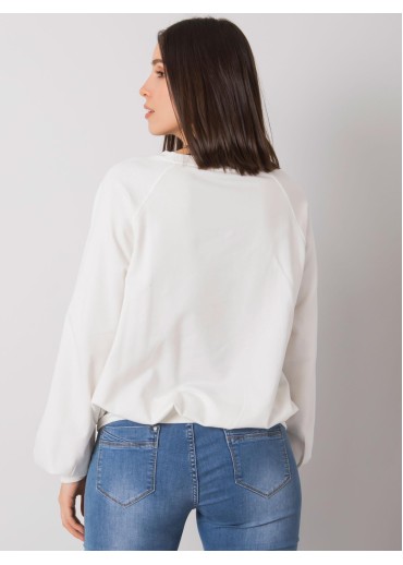 Smotanovo biela basic mikina