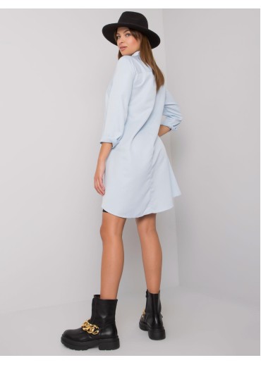 Svetlomodrá predĺžená košeľa
