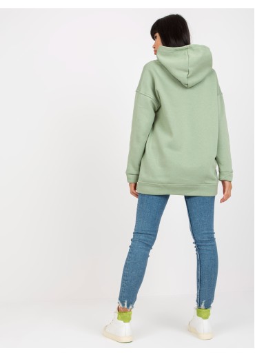 Zelená oversize mikina