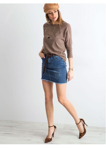 Hnedé basic tričko