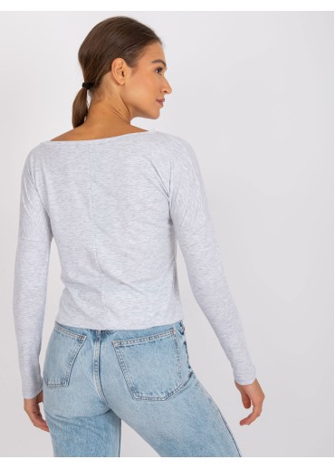 Svetlosivé tričko s dlhým rukávom