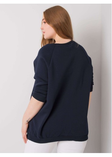 Modrá pohodlná mikina