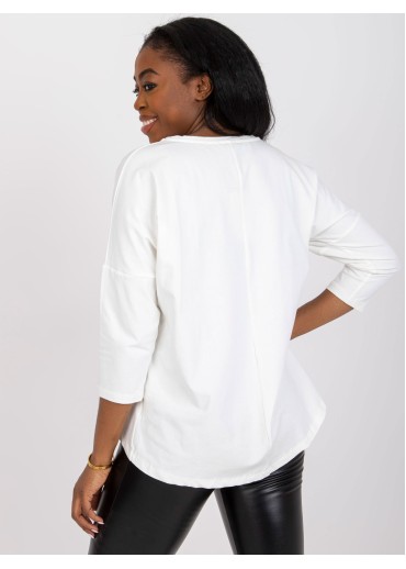 Smotanovo biele tričko s potlačou