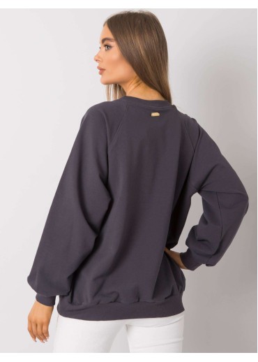 Grafitovo sivá basic mikina