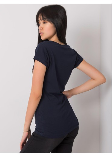 Modré bavlnené tričko