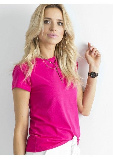 Fuchsiovo ružové basic tričko