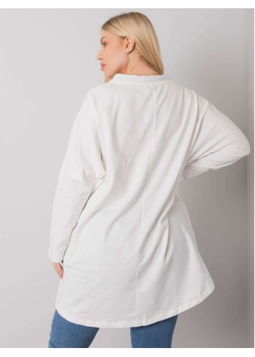 Smotanovo biela mikinová tunika