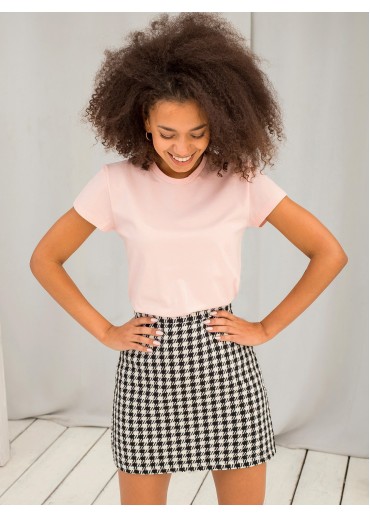 Púdrovo ružové basic tričko