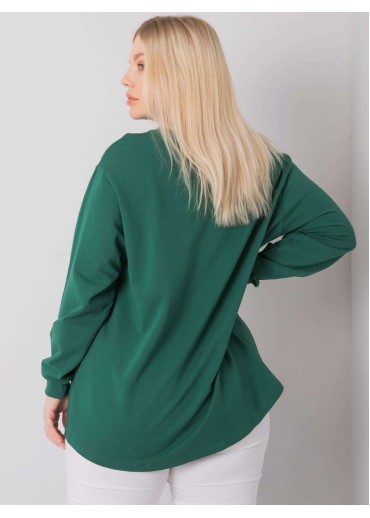 Tmavozelené tričko s potlačou