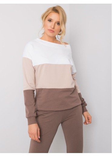 Béžovo hnedá tepláková súprava