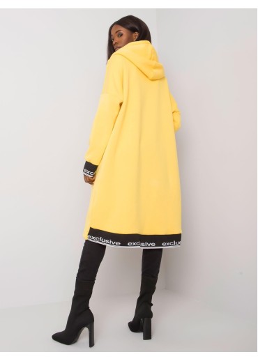 Vanilkovo žltá asymetrická mikina