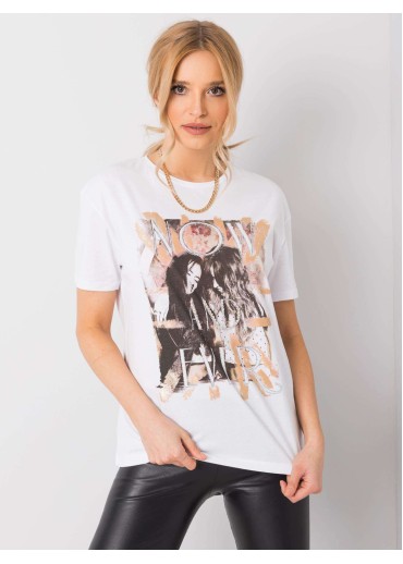 Biele bavlnené tričko