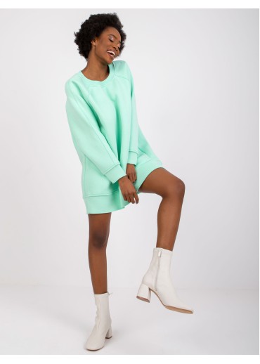 Svetlozelená oversize mikina