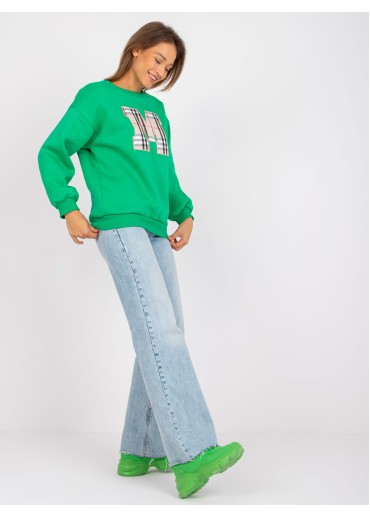 Zelená basic mikina