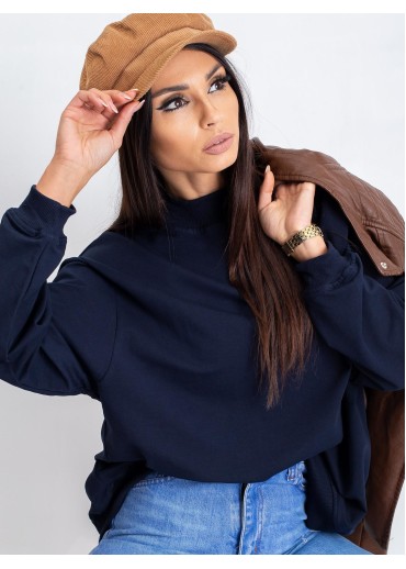 Modrá mikina so stojačikom