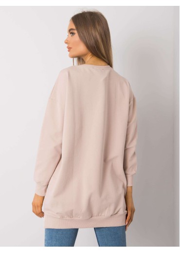 Béžovo hnedá tunika s potlačou