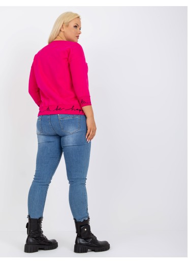 Fuchsiovo ružová mikina