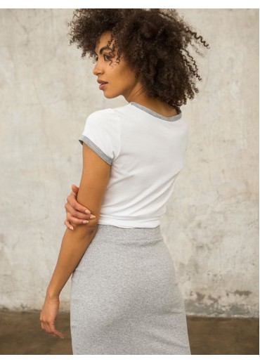 Svetlosivé basic tričko