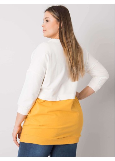 Žltá bavlnená tunika