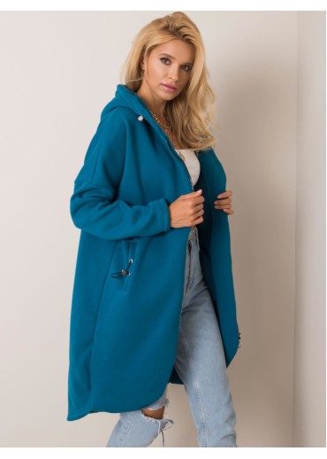 Zelená predĺžená mikina