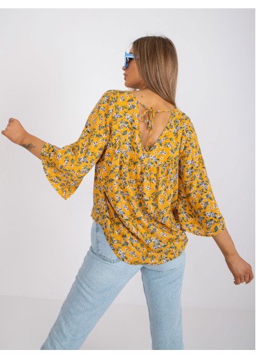 Žltá kvetovaná blúzka