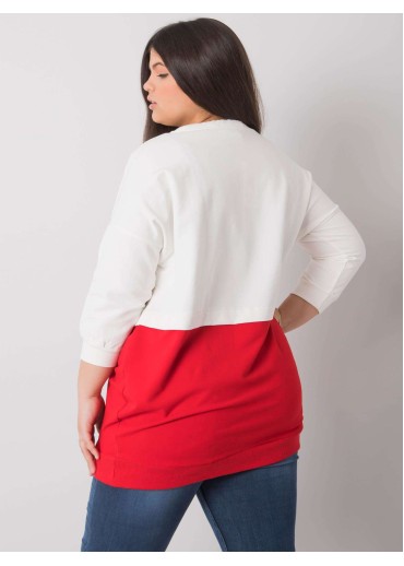 Červená bavlnená tunika