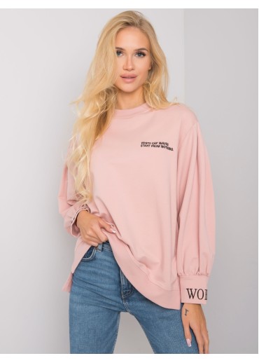 Tmavopúdrovo ružové bavlnené tričko