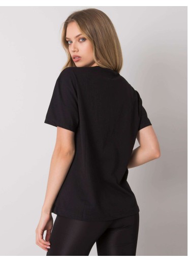 Čierne bavlnené tričko