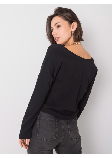 Čierne tričko s dlhým rukávom