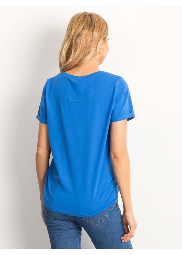 Modré basic tričko