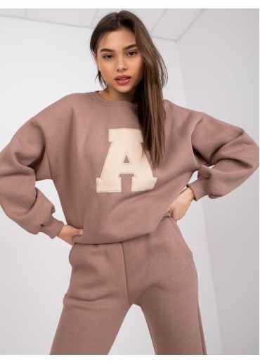 Kapučínovo hnedá tepláková súprava